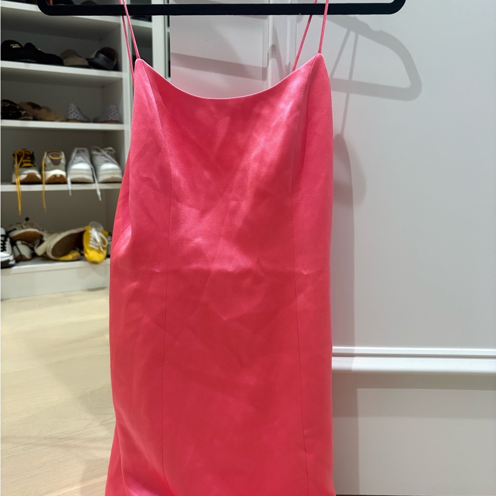 Women’s Alice and Olivia hot pink strappy dress size 2 new with tags